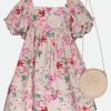 Dresses Bonnie Jean | Mary Floral Dress With Purse