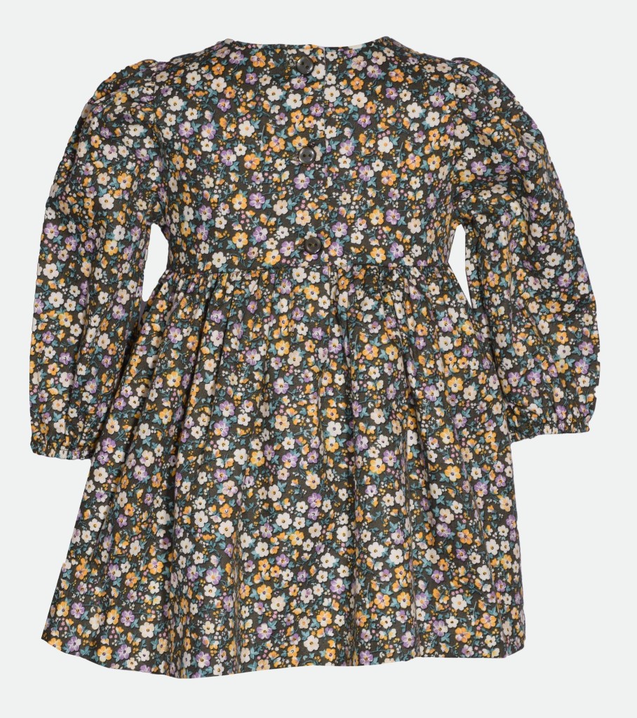 Dresses Bonnie Jean | Allison Long-Sleeve Smocked Floral Dress