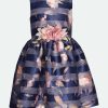 Dresses Bonnie Jean | Avery Floral Stripe Party Dress