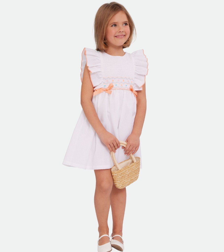 Dresses Bonnie Jean | Ellie Smocked Eyelet Dress