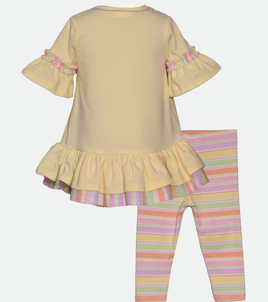 Legging & Short Sets Bonnie Jean | Bunny Striped Legging Set