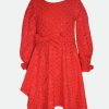 Dresses Bonnie Jean | Abigail Polka Dot Knit Dress