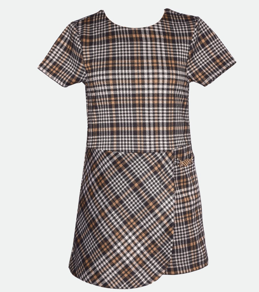 Dresses Bonnie Jean | Sloane Plaid Skort Dress