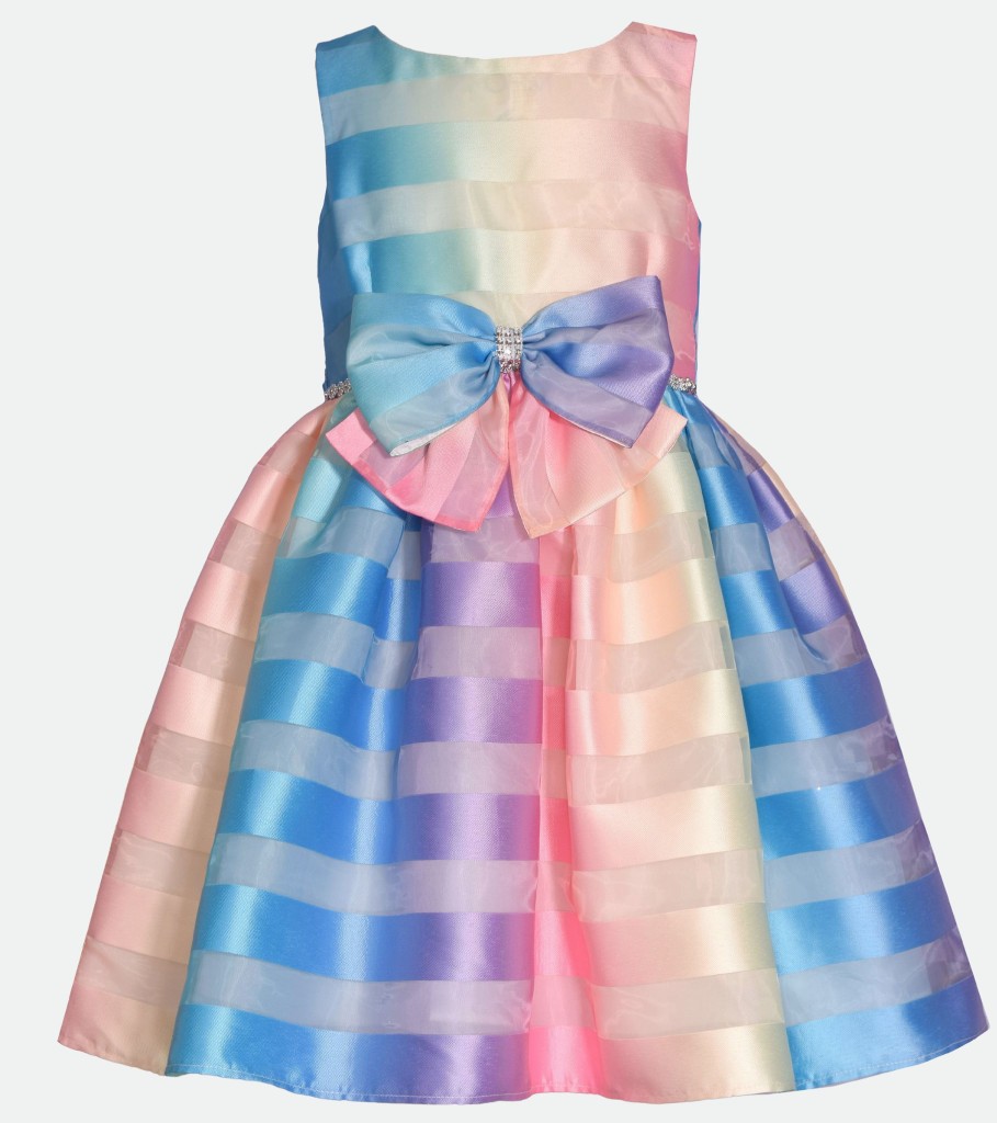 Dresses Bonnie Jean | Aubrey Rainbow Party Dress