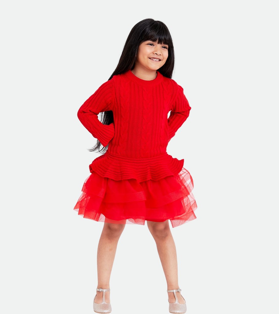 Dresses Bonnie Jean | Reese Sweater Tutu Dress