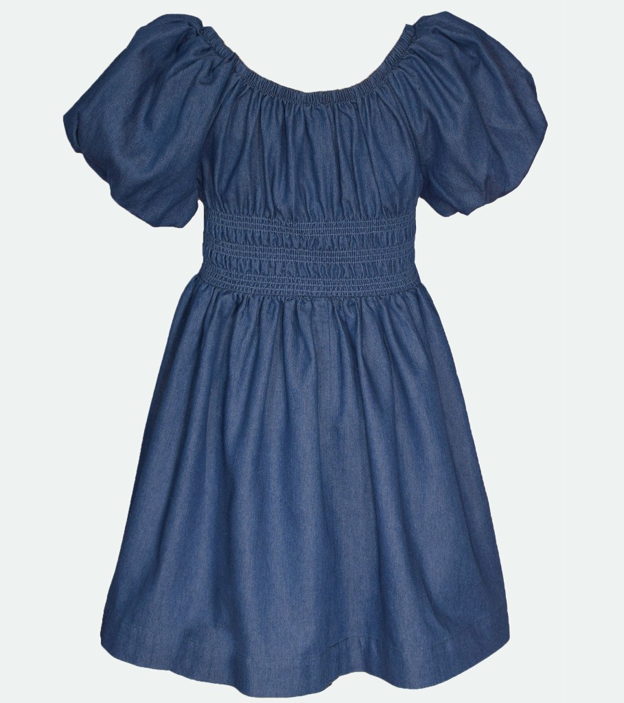 Dresses Bonnie Jean | Elle Denim Peasant Dress