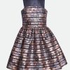 Dresses Bonnie Jean | Blaire Foiled Party Dress