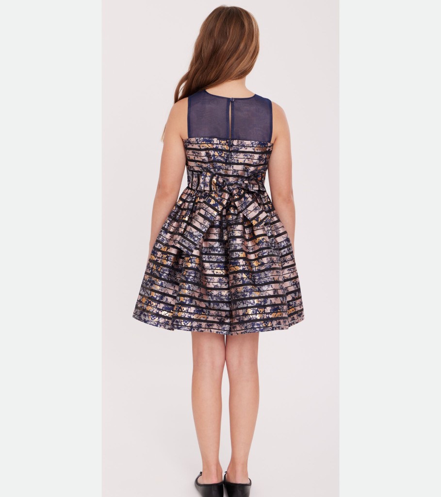 Dresses Bonnie Jean | Blaire Foiled Party Dress