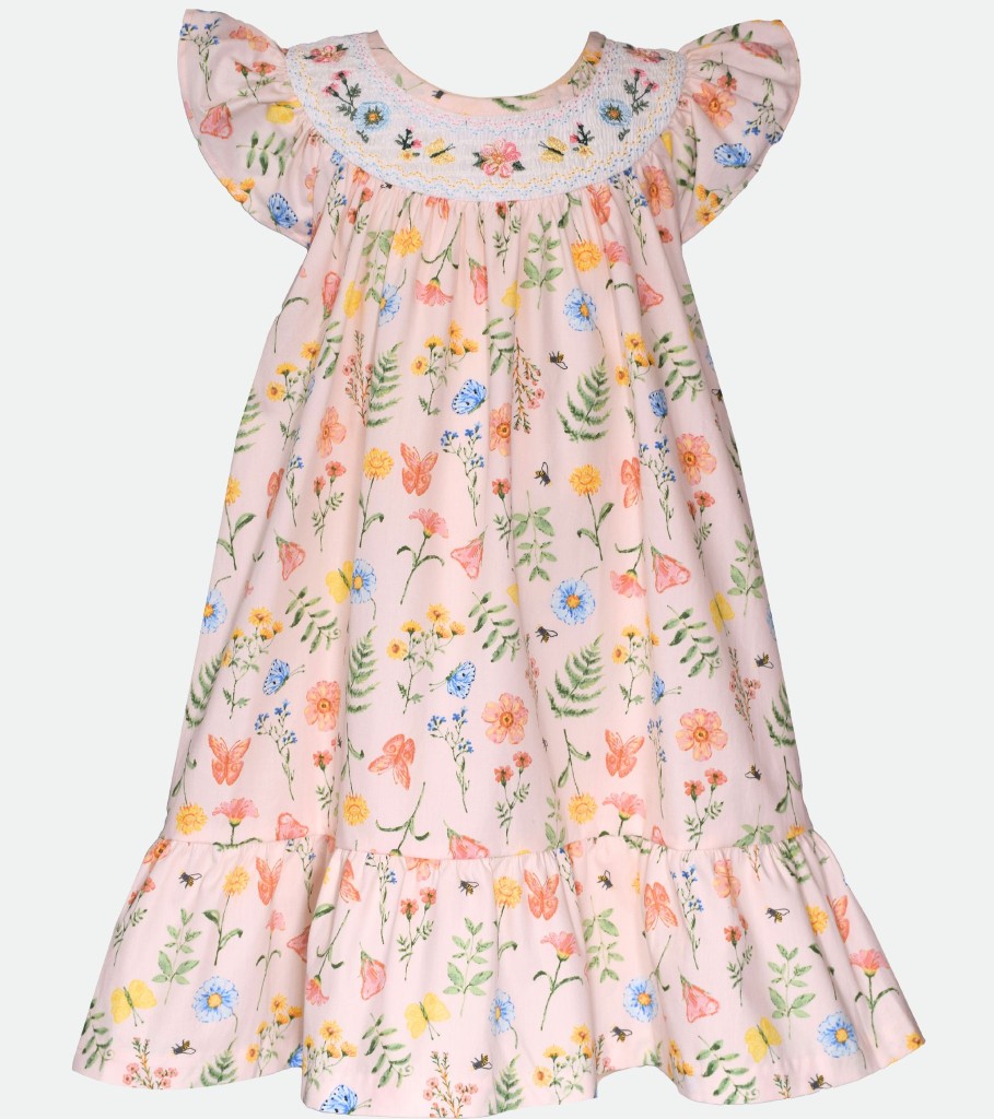 Dresses Bonnie Jean | Mariposa Floral Butterfly Dress